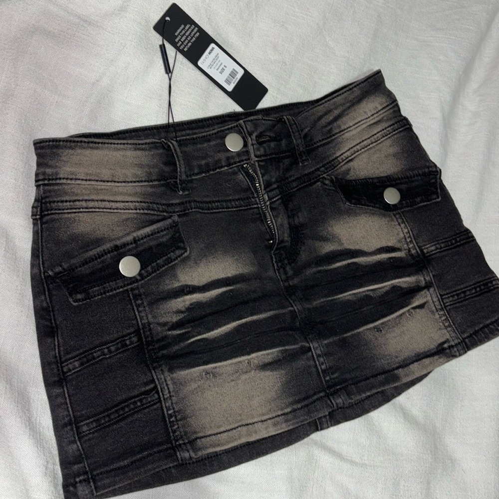 Fashion nova denim skirt